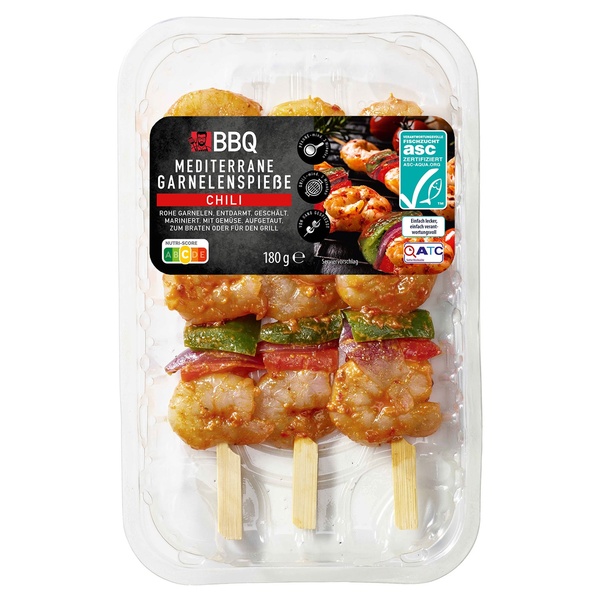 Bild 1 von BBQ  Mediterrane Garnelenspieße 180 g