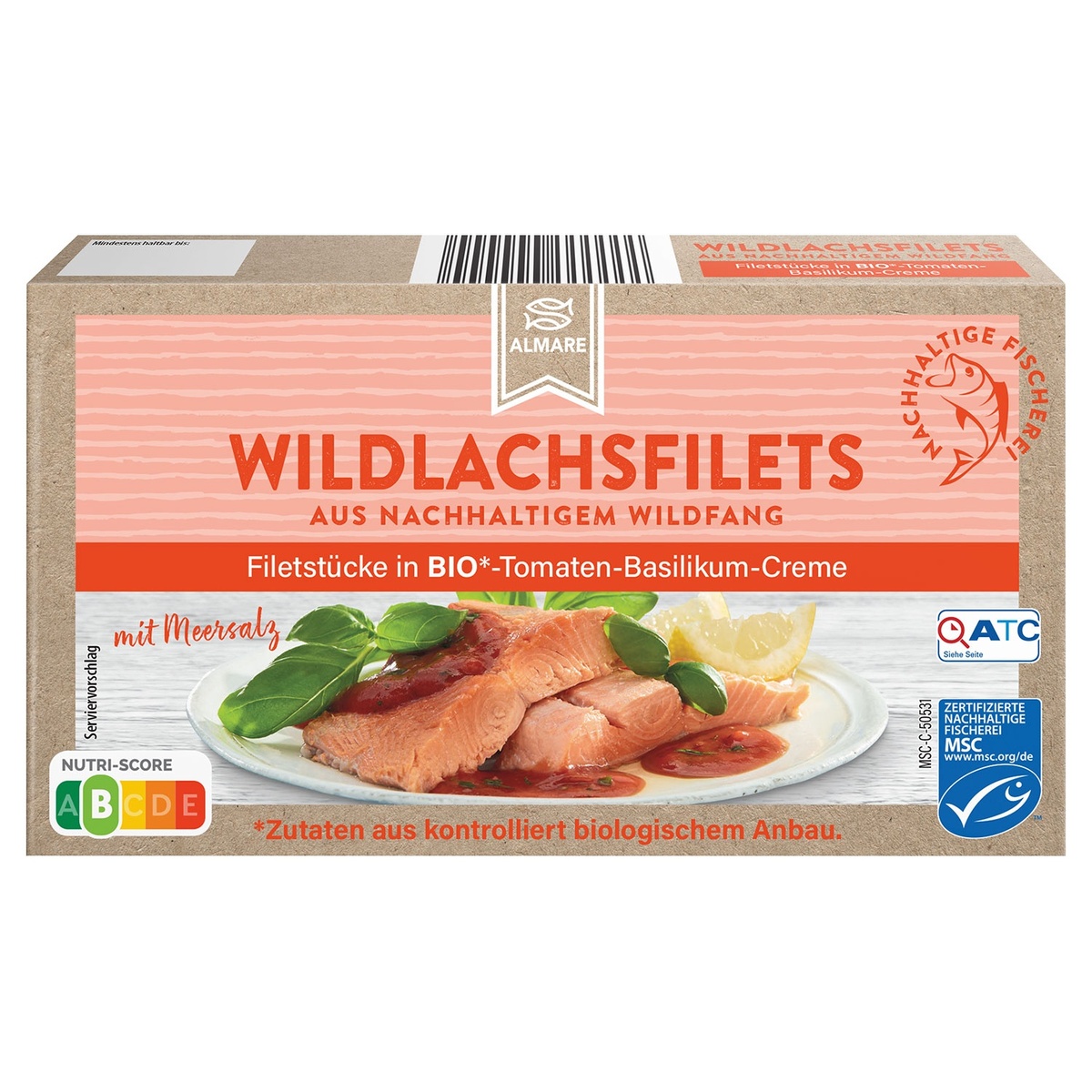 Bild 2 von ALMARE Wildlachsfilet in Bio-Saucen 200 g