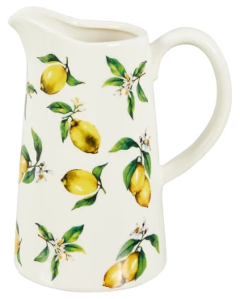 Bild 1 von Karaffe aus Keramik, verschiedene Designs, ca. 16 x 11 x 18 cm, weiß/gelb