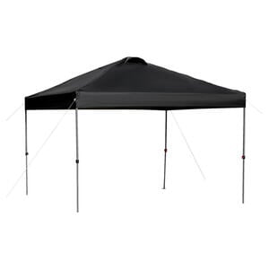 Outsunny Pop-Up-Pavillon schwarz Stahl B/H/L: ca. 295x264x295 cm