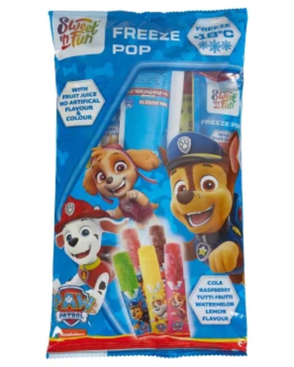 Bild 1 von Sweet'n Fun Paw Patrol Wassereis, 0,5 l, Eismix, 10er-Pack, bunt