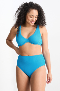 C&A Bikini-Top mit Bügel-LYCRA® XTRA LIFE™, Blau, Größe: 75 B