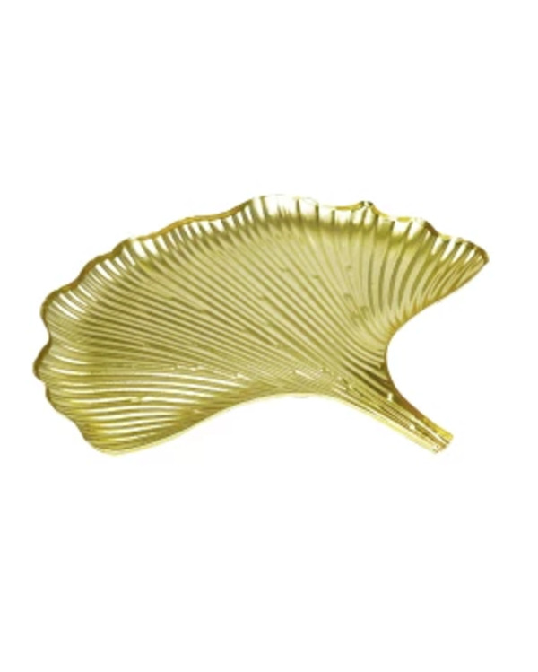 Bild 1 von Dekotablett Ginkgoblatt, ca. 27 x 22 x 1 cm, gold