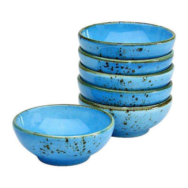 Bild 1 von CreaTable Schalen-Set NATURE COLLECTION blau Steinzeug D: ca. 8 cm