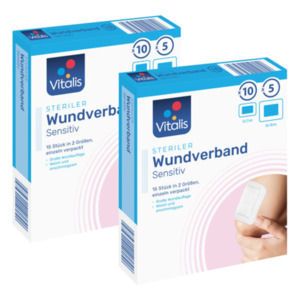 Sterile Wundpflaster, 2er Set, sensitiv