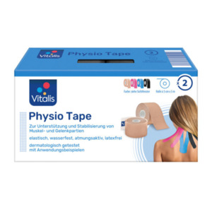 Physio Tape, 2er Set, schwarz