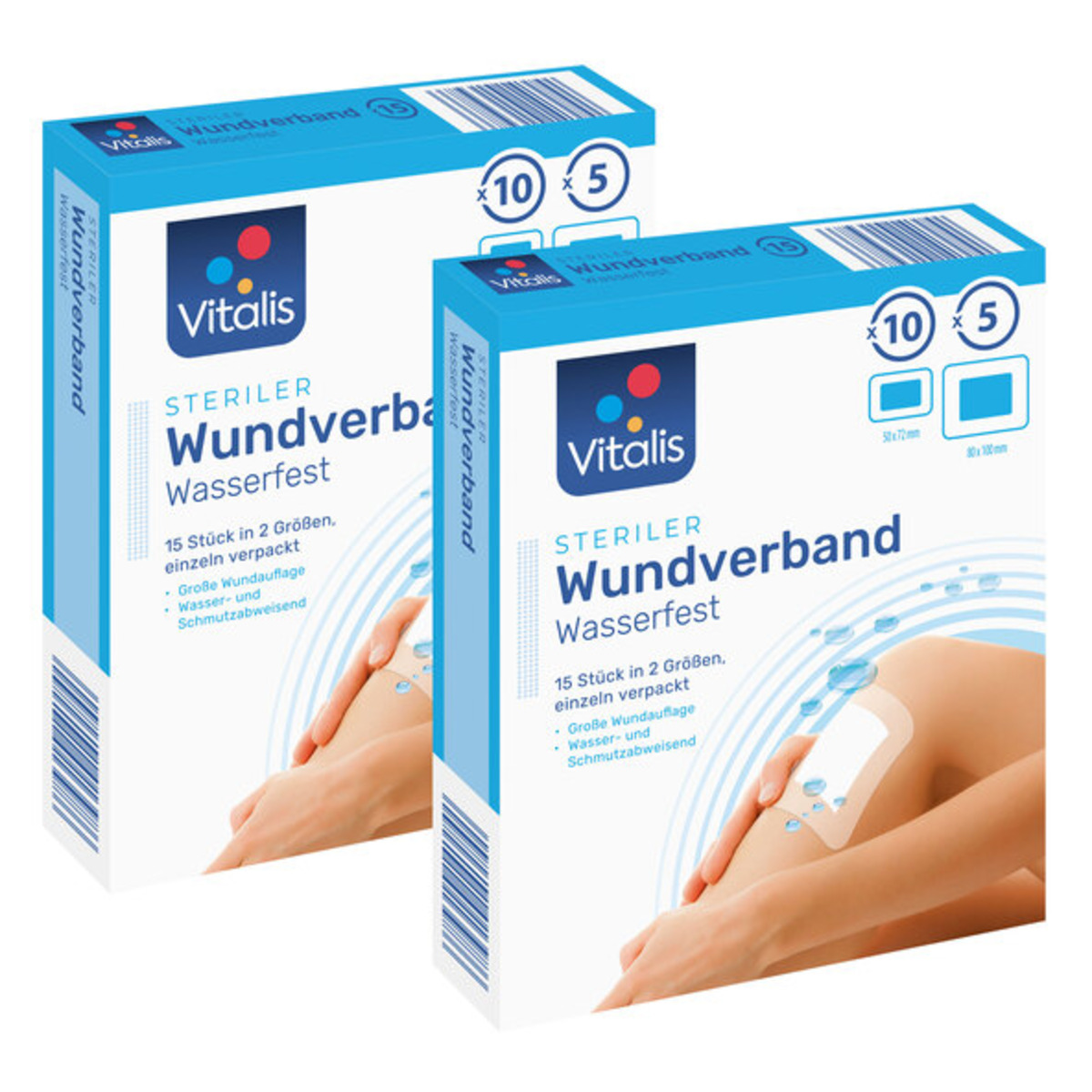 Bild 1 von Sterile Wundpflaster, 2er Set, wasserdicht