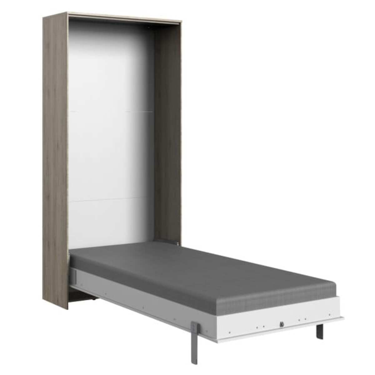 Bild 1 von Wandklappbett Juist vertikal San Remo Eiche NB Weiß 152x213x43 cm