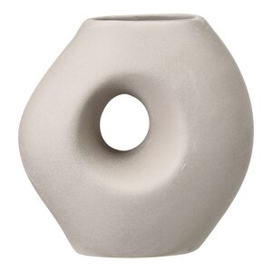 Vase HOLE ORGANIC ca.18x10,4cm, taupe