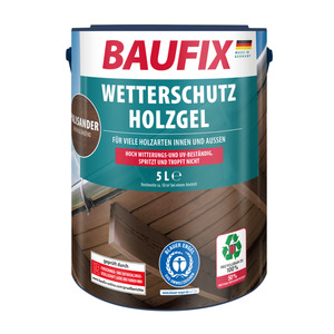 Baufix Wetterschutz-Holzgel 5 L, Palisander