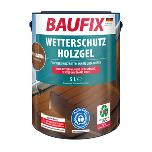 Baufix Wetterschutz-Holzgel 5 L, nussbaum