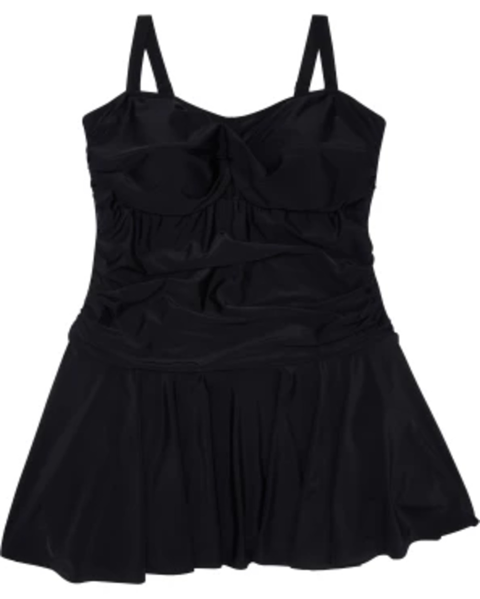 Bild 1 von Schwarzes Badekleid, Janina curved, verstellbare Träger, schwarz