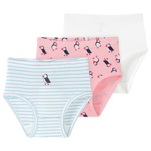 3 Baby Slips im Set WEISS / ROSA