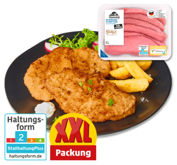 Bild 1 von MÜHLENHOF Frische Schweine-Schnitzel*