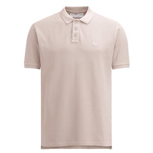 Herren Poloshirt unifarben BEIGE