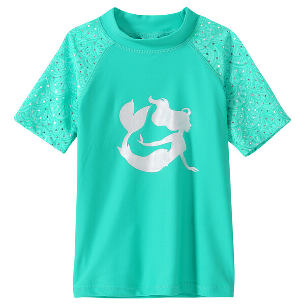 Bild 1 von Mädchen UV-Badeshirt mit Meerjungfrau-Print TÜRKIS
