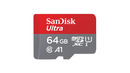 Bild 1 von SanDisk microSDXC Ultra 64GB (A1/UHS-I/Cl.10/140MB/s) + Adapter "Mobile"