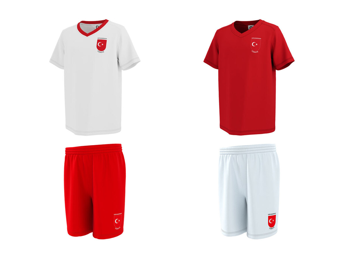 Bild 1 von Kleinkinder Kinder Jungen Trikot-Set »UEFA EURO 2024«, Türkei