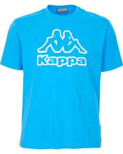 Kappa T-Shirt, Kappa, Rundhalsausschnitt, blau