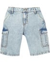 Bild 1 von Stone-washed Jeans-Shorts, Y.F.K., Seitentaschen, jeansblau hell ausgewaschen