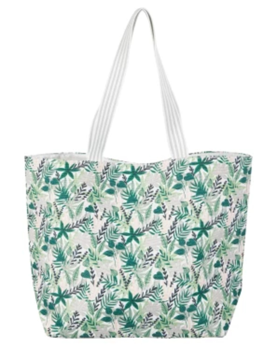 Bild 1 von Strandtasche, Janina, verschiedene Designs, ca. 51 x 36 x 15 cm, grün bedruckt