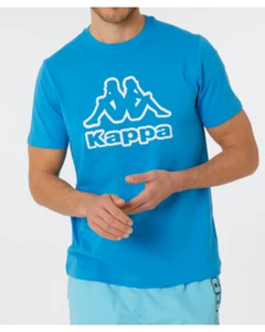 Kappa T-Shirt, Kappa, Rundhalsausschnitt, blau