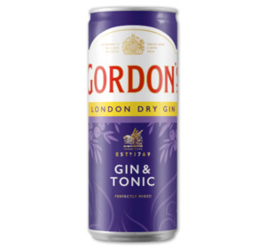 GORDON’S Gin & Tonic*