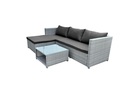 Bild 2 von Happy Home 3 tlg. Loungeset HGS62-DGR dunkelgrau