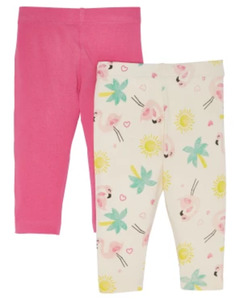 Sommerliche Leggings, 2er-Pack, Ergee, pink