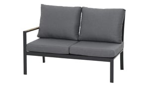 Sofa, 2-Sitzer  Londra grau Maße (cm): B: 124,5 H: 87,5 T: 74 Garten