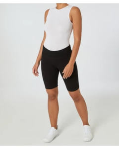Basic Radlerhose, Janina, elastischer Bund, schwarz