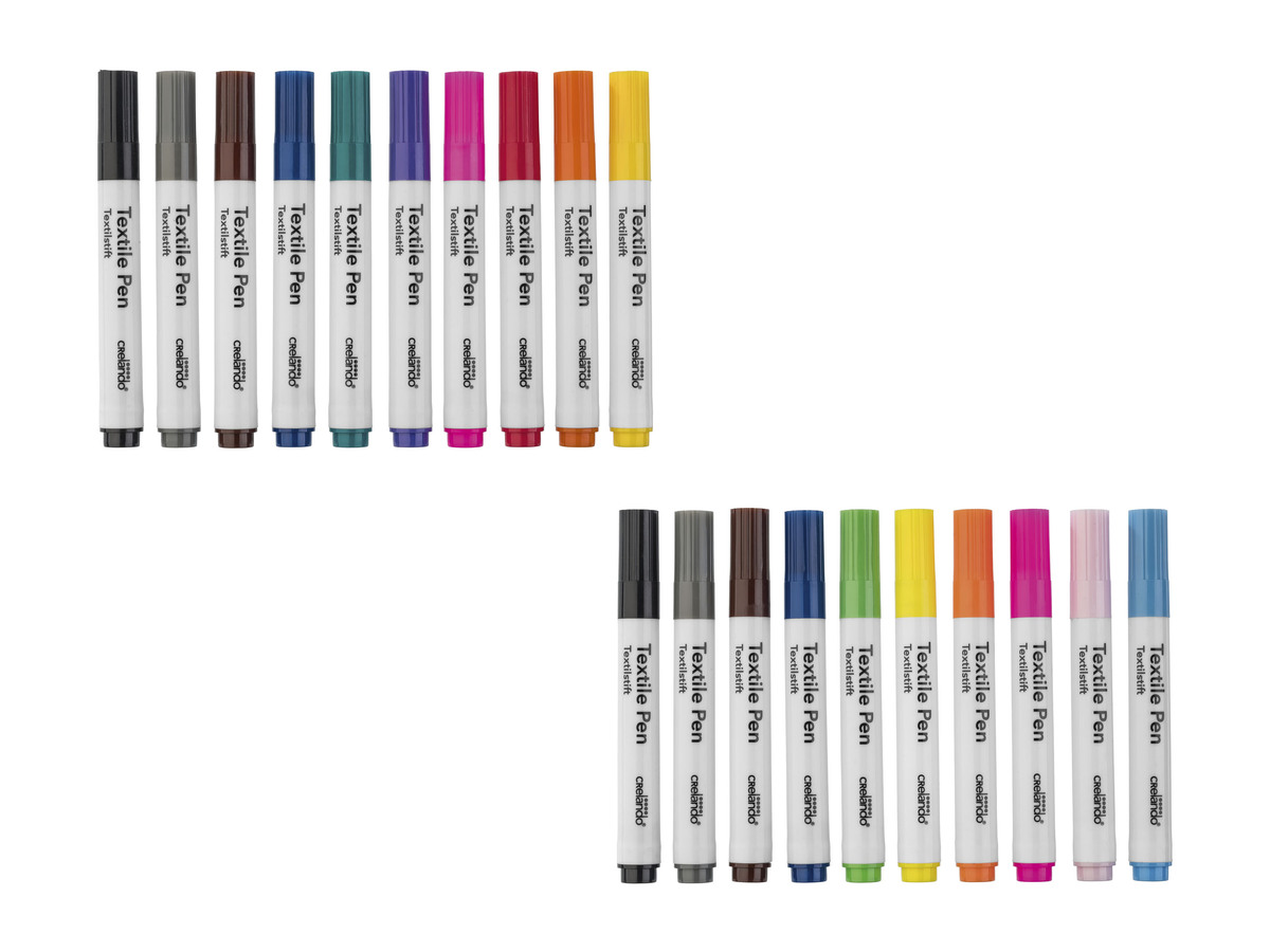 Bild 1 von crelando® Textil-Stifte, 10 Stück