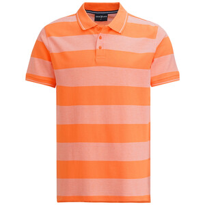 Herren Poloshirt mit Streifen ORANGE