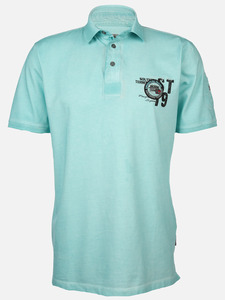 Herren Poloshirt im Used Look
                 
                                                        Blau