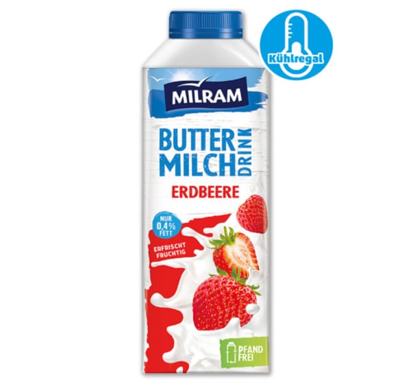 Bild 1 von MILRAM Fruchtbuttermilch Drink*