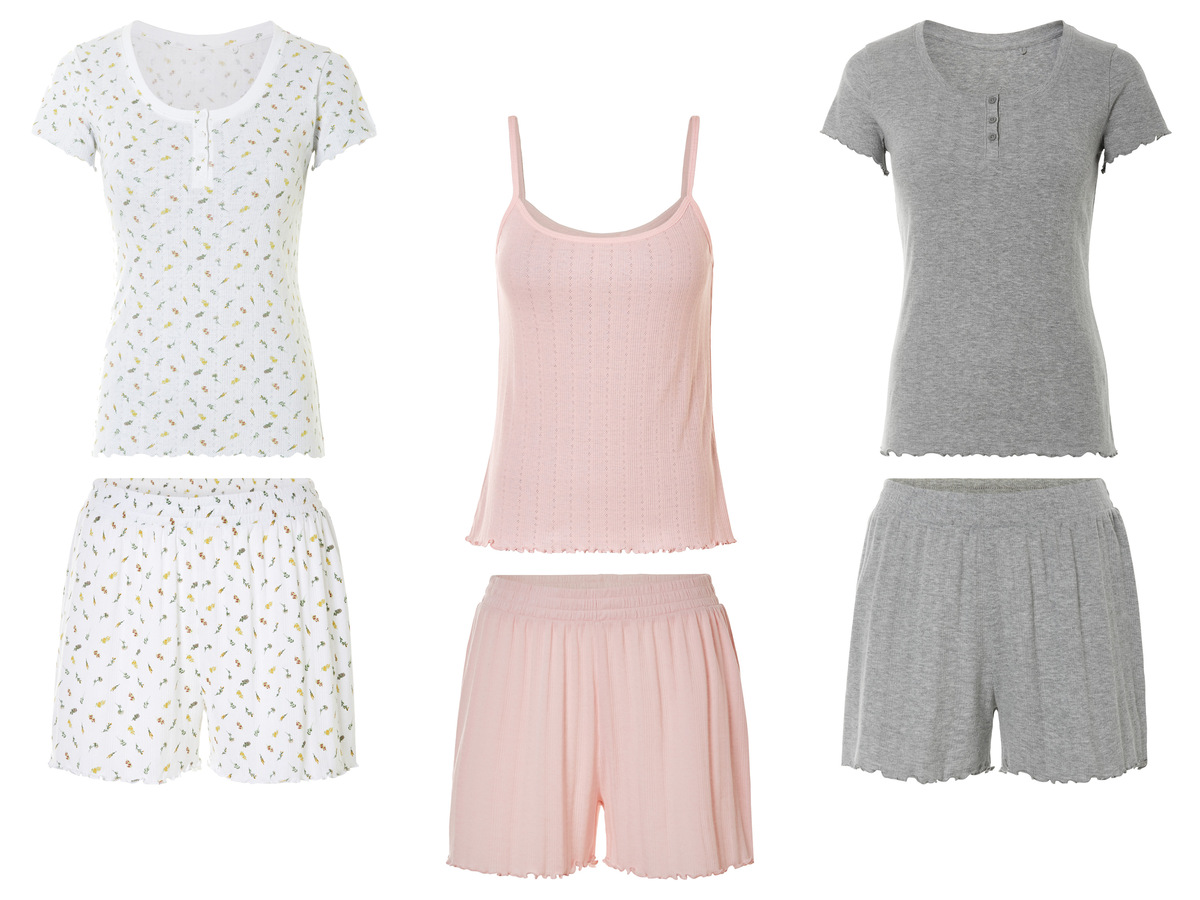 Bild 1 von esmara® Damen Pyjama, kurz, mit Baumwolle