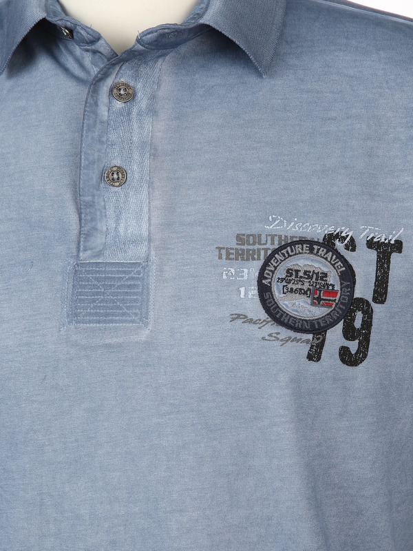 Bild 3 von Herren Poloshirt im Used Look
                 
                                                        Blau