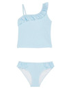 Bild 1 von Gestreifter Tankini, Y.F.K., 2-tlg. Set, neon blau