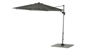 Pendelschirm  Ø 300 cm Derby Sun grau Maße (cm): H: 244  Ø: [300.0] Garten