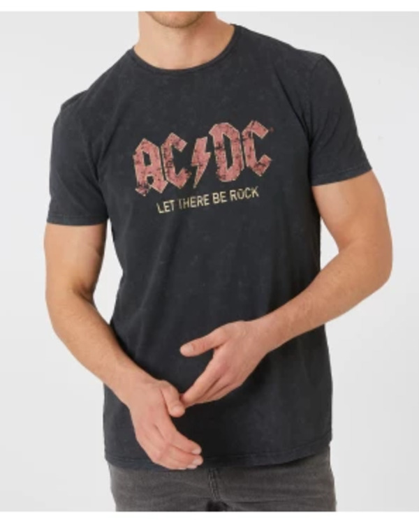 Bild 1 von AC/DC T-Shirt, Rundhalsausschnitt, schwarz