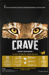 Crave Adult Trockenfutter mit Truthahn & Huhn, 2.800 g