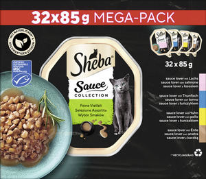 Sheba Sauce Collection Feine Vielfalt Mega-Pack, 2.720 g