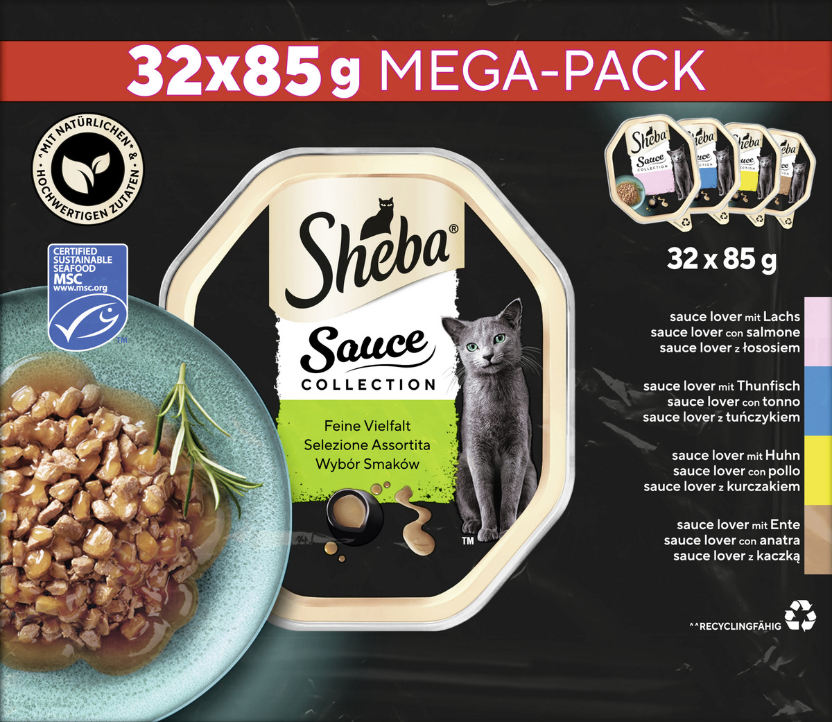 Bild 1 von Sheba Sauce Collection Feine Vielfalt Mega-Pack, 2.720 g