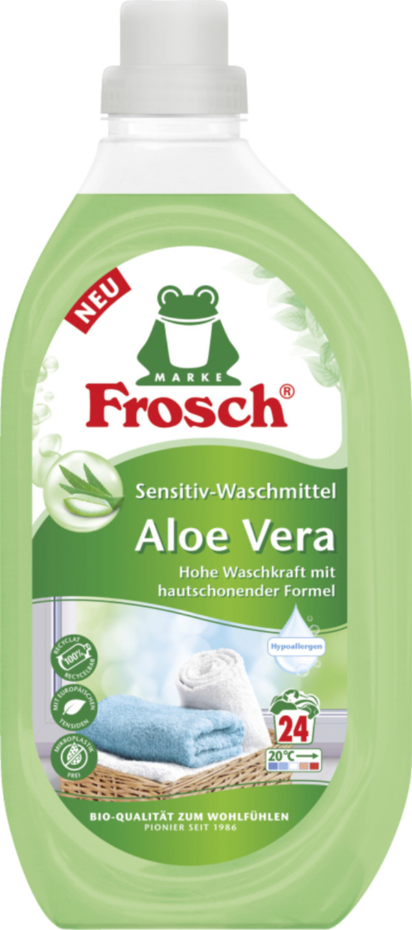 Bild 1 von Frosch Sensitiv Aloe Vera Waschmittel Flüssig 24 WL