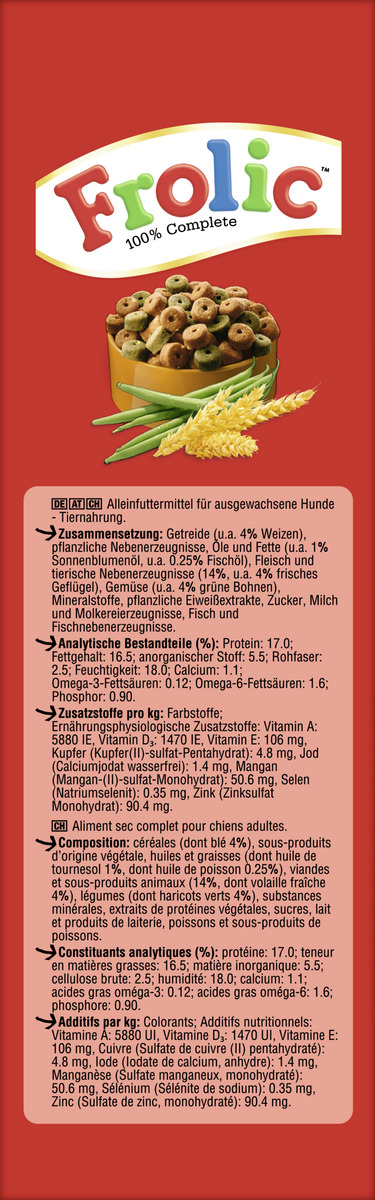 Bild 2 von Frolic Adult Trockenfutter Mini mit Geflügel, Gemüse & Getreide, 1.000 g