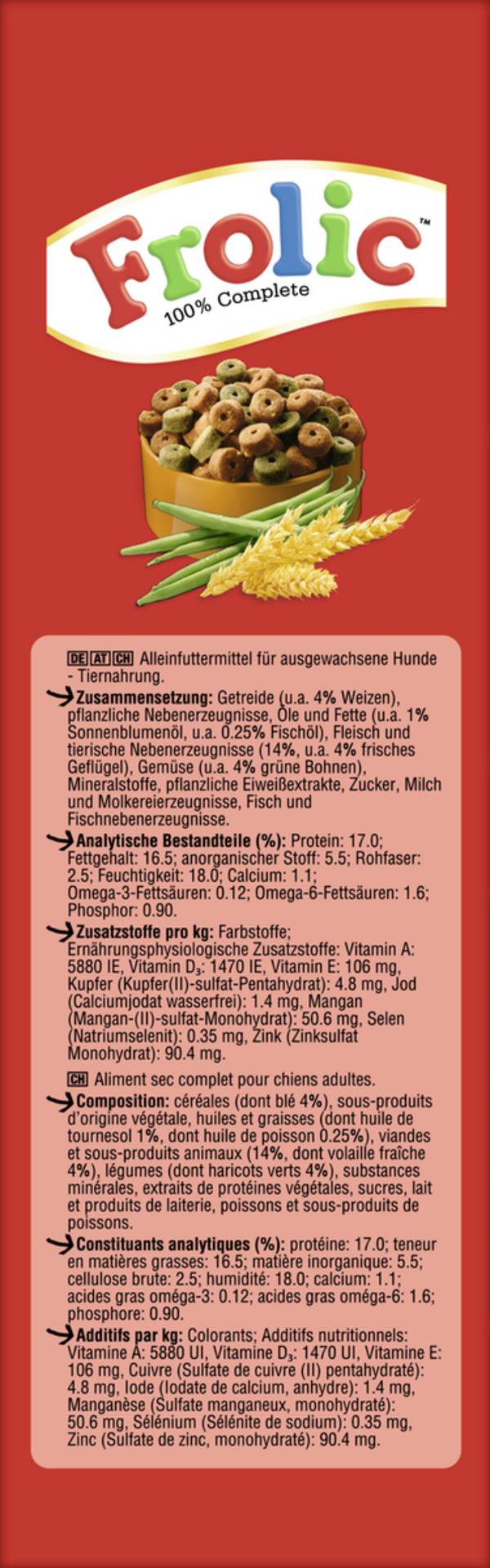 Bild 2 von Frolic Adult Trockenfutter Mini mit Geflügel, Gemüse & Getreide, 1.000 g