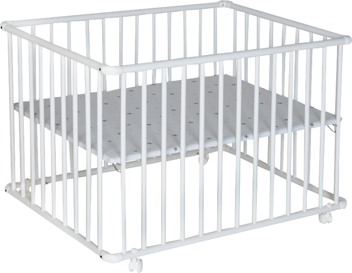 Bild 1 von Schardt 4-eckiges Laufgitter Basic 75x100 Sternchen grau, weiß