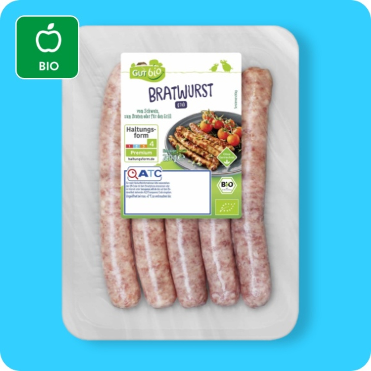 Bild 1 von GUT BIO Bio-Bratwurst

, Vom Schwein