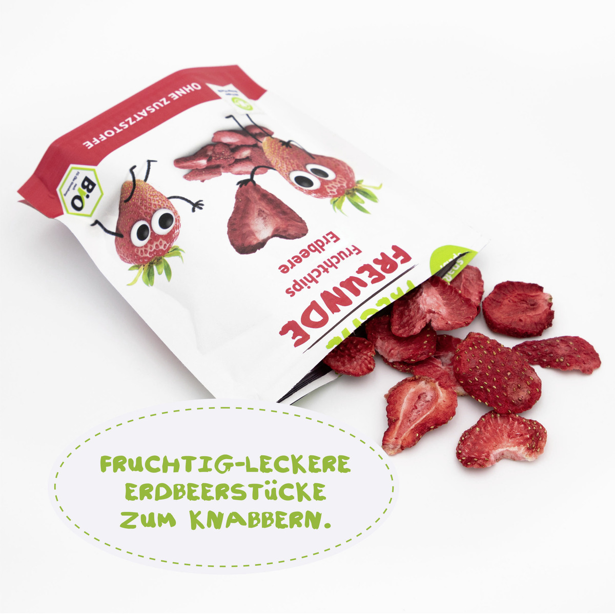 Bild 3 von Freche Freunde Bio Fruchtchips Erdbeere, 12 g