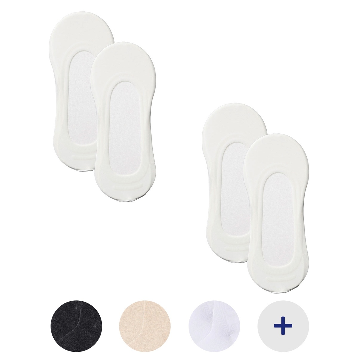 Bild 1 von UP2FASHION Damen Füßlinge, 2 Paar